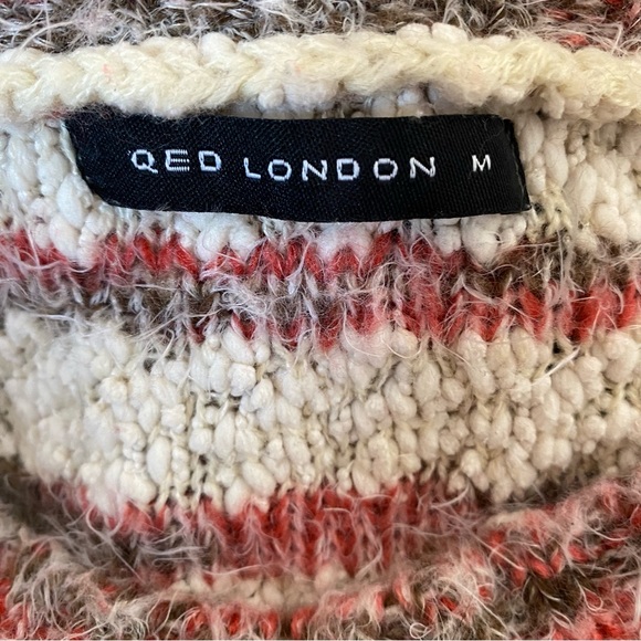 QED London long striped knit sweater - Picture 6 of 7